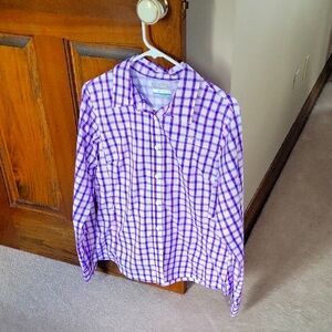 Purple Checkered Women's Shirt